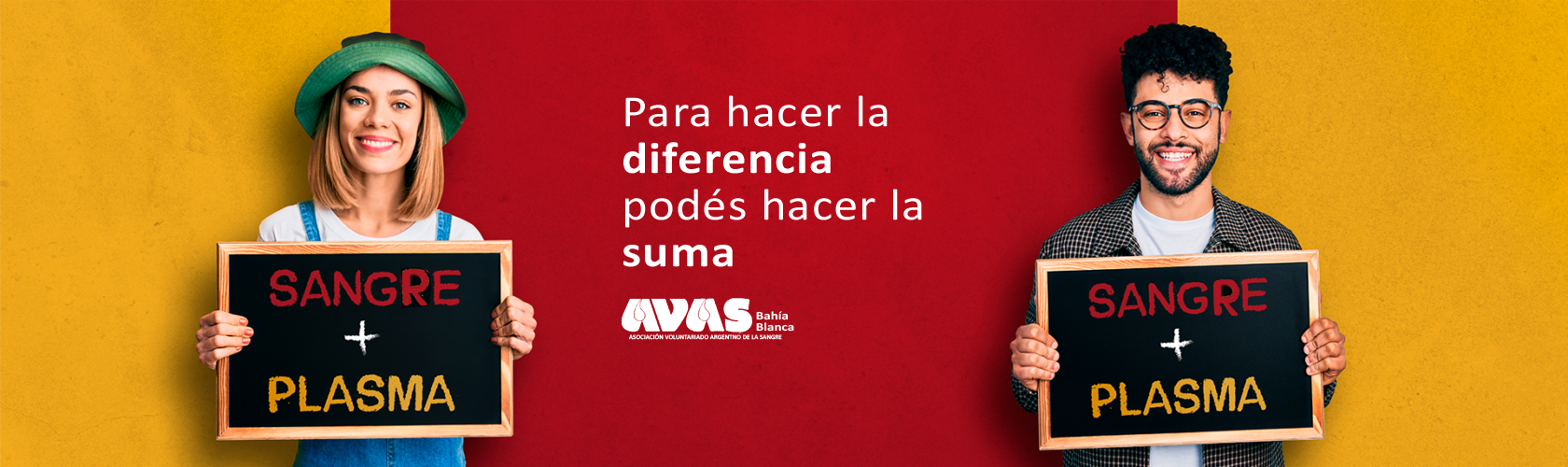 AVAS: DONÁ SANGRE Y PLASMA